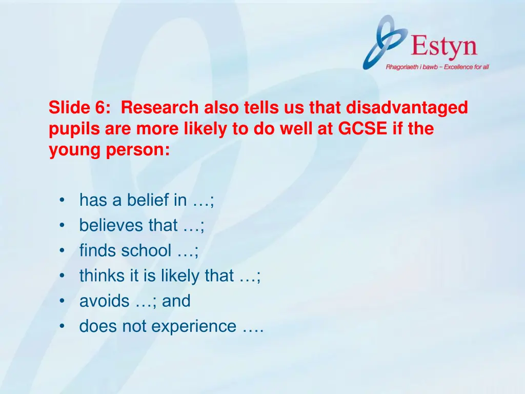 slide 6 research also tells us that disadvantaged