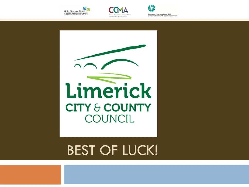 best of luck