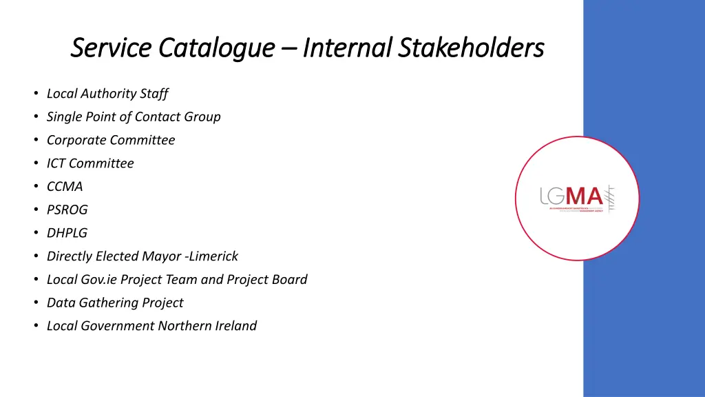 service catalogue service catalogue internal