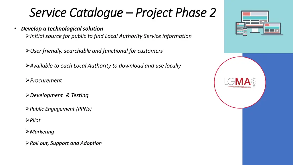 service catalogue service catalogue project phase 1
