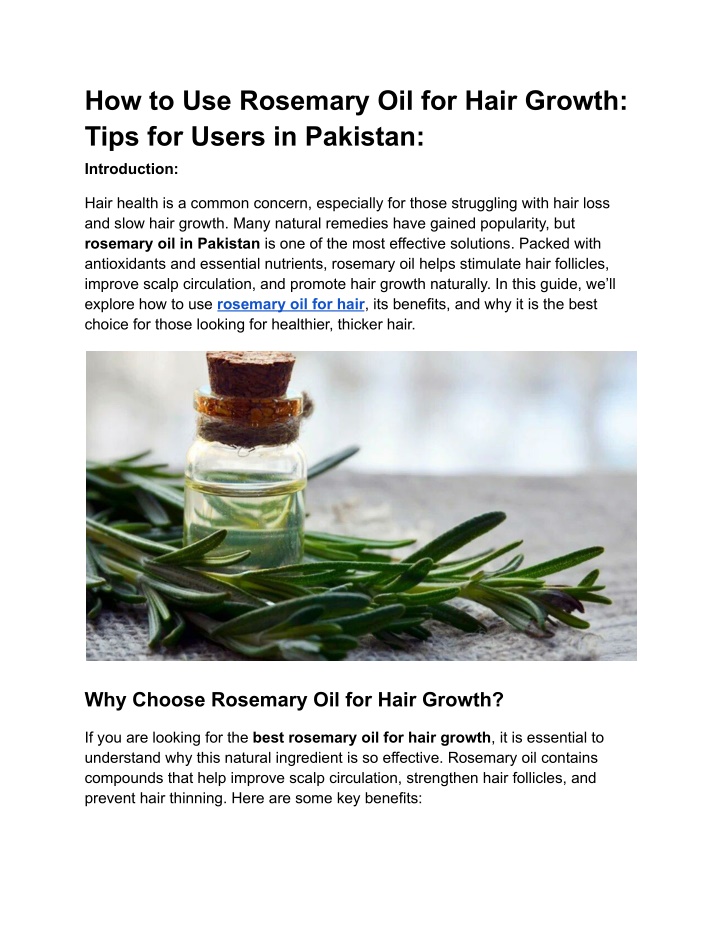 how to use rosemary oil for hair growth tips
