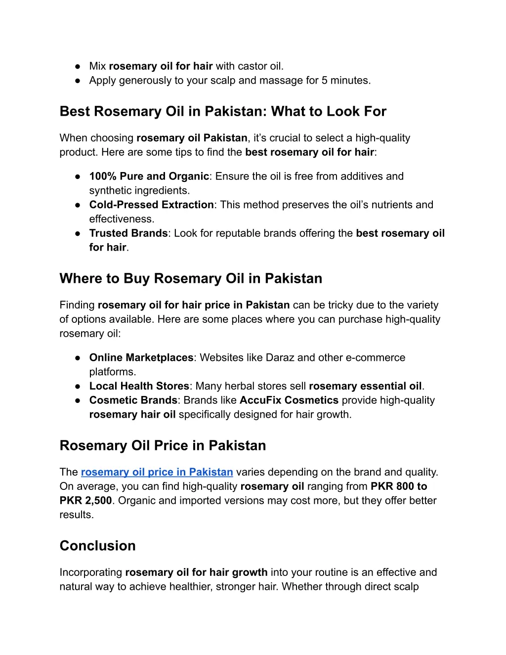 mix rosemary oil for hair with castor oil apply