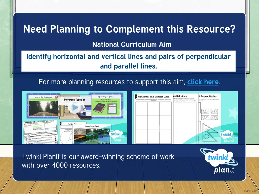need planning to complement this resource