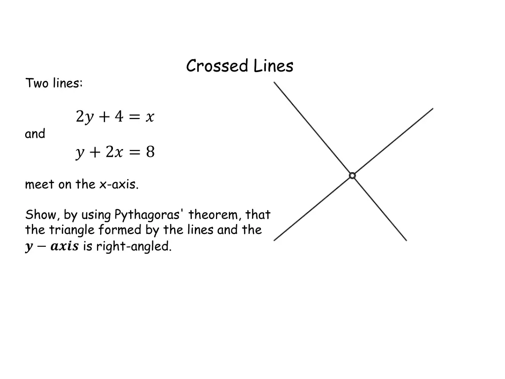 crossed lines 1