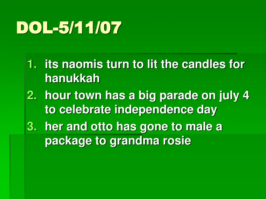 dol dol 5 11 07 5 11 07