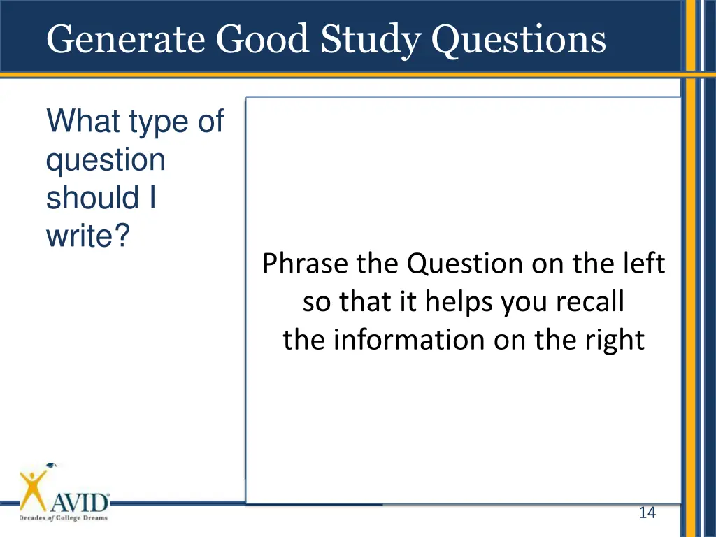 generate good study questions