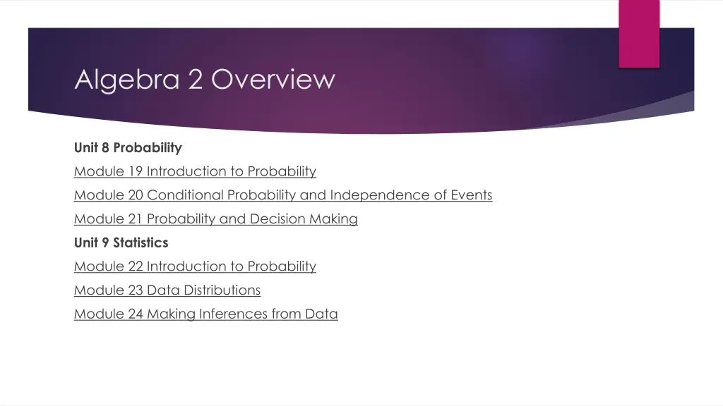 algebra 2 overview 3
