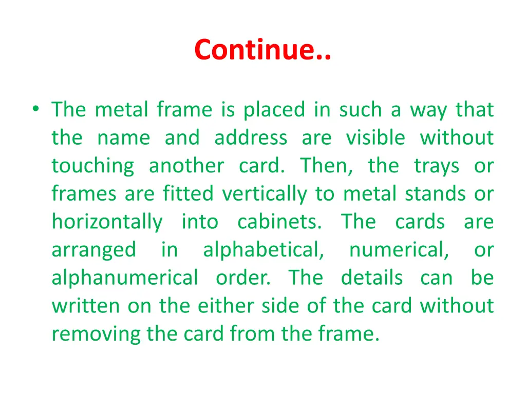 continue 3