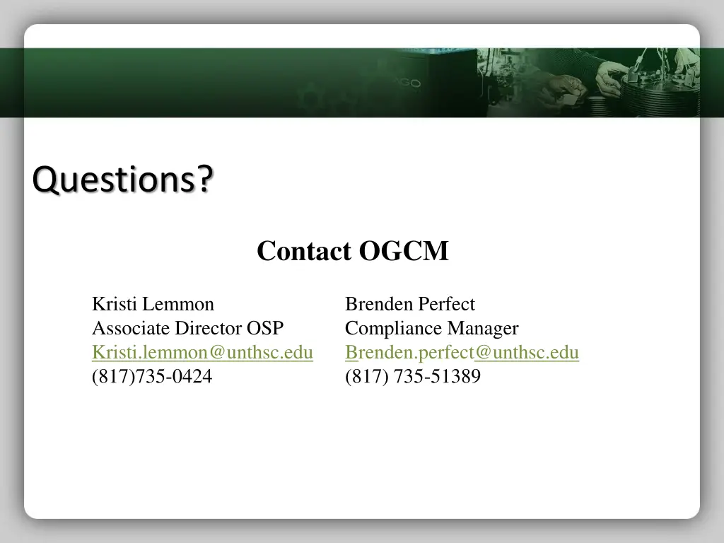 questions
