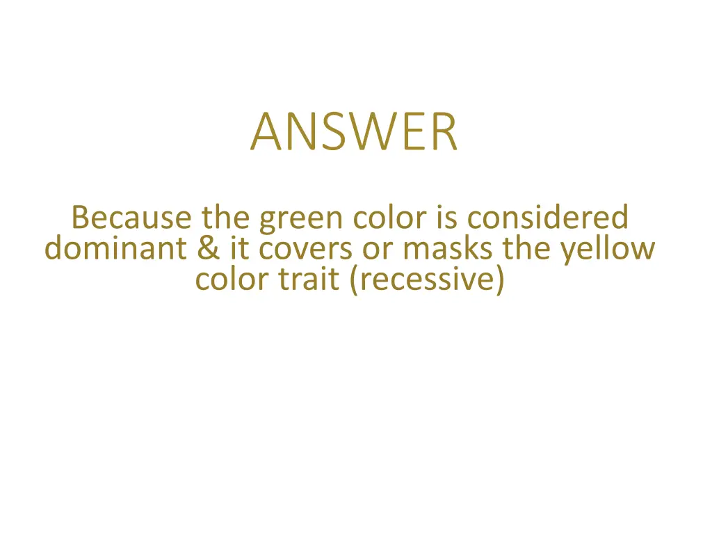 answer
