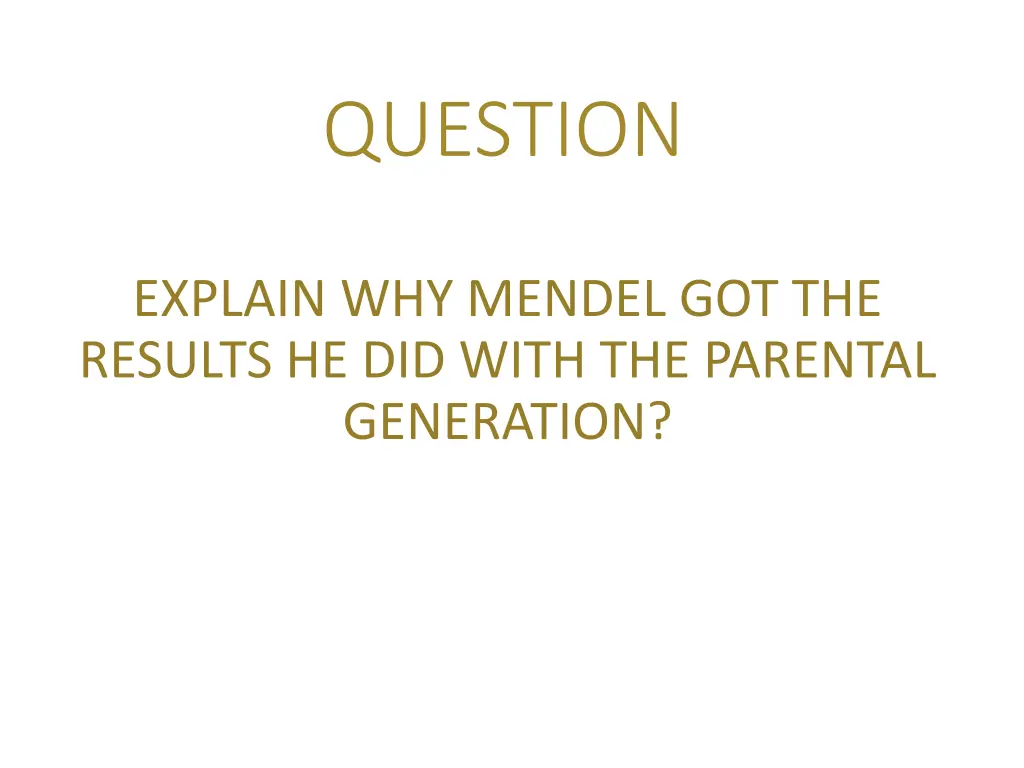 question