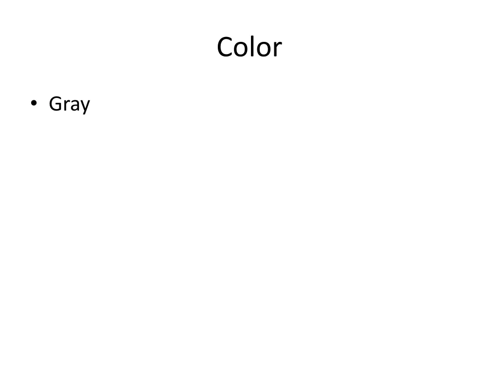 color