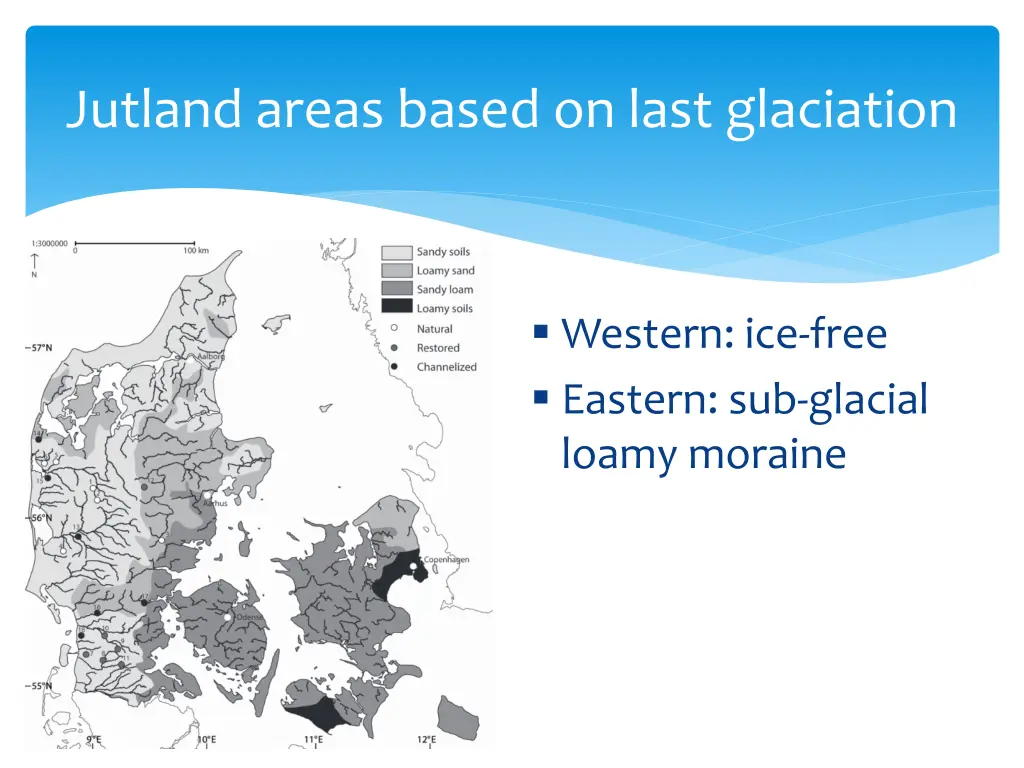 jutland areas based on last glaciation