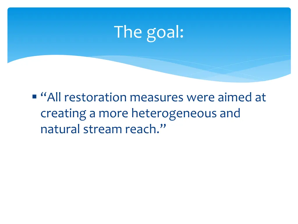 the goal