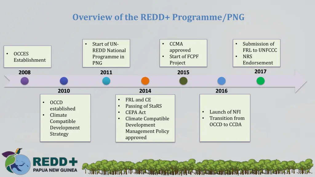 overview of the redd programme png
