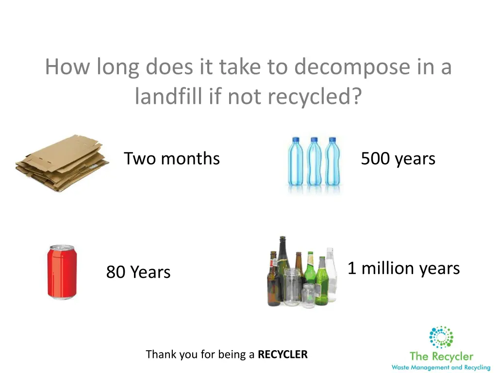 how long does it take to decompose in a landfill
