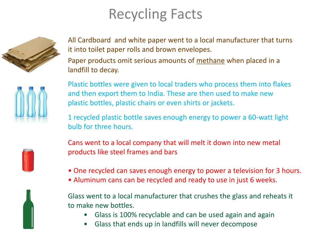 recycling facts