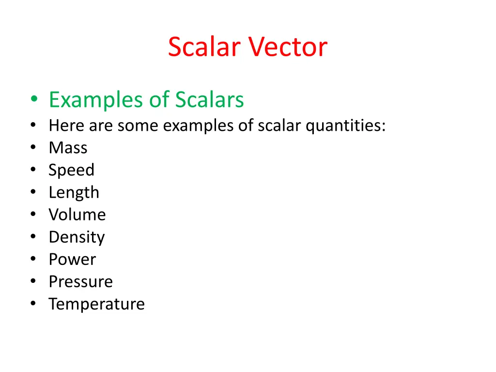 scalar vector 1