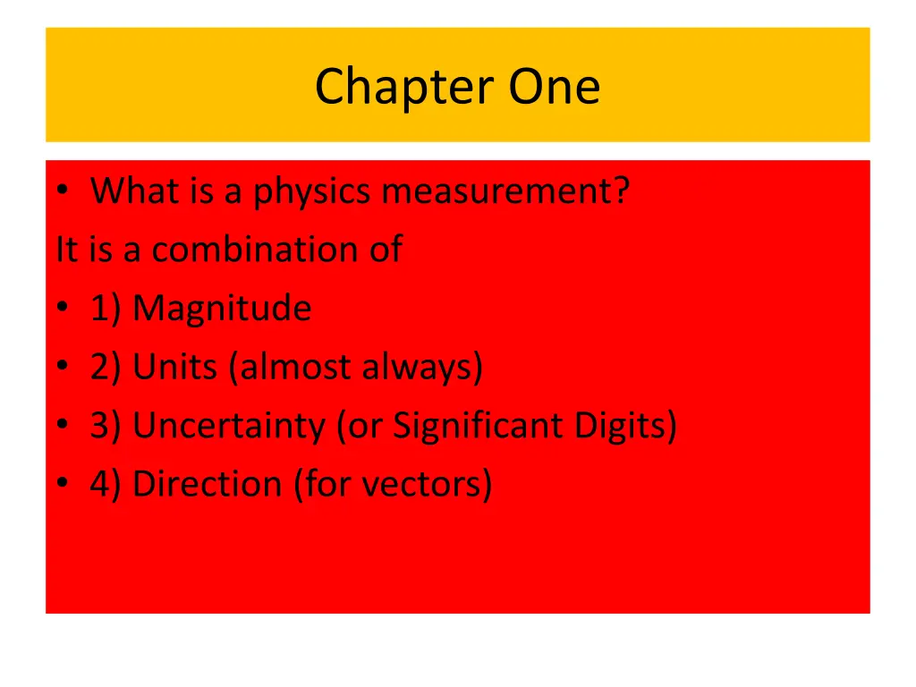 chapter one