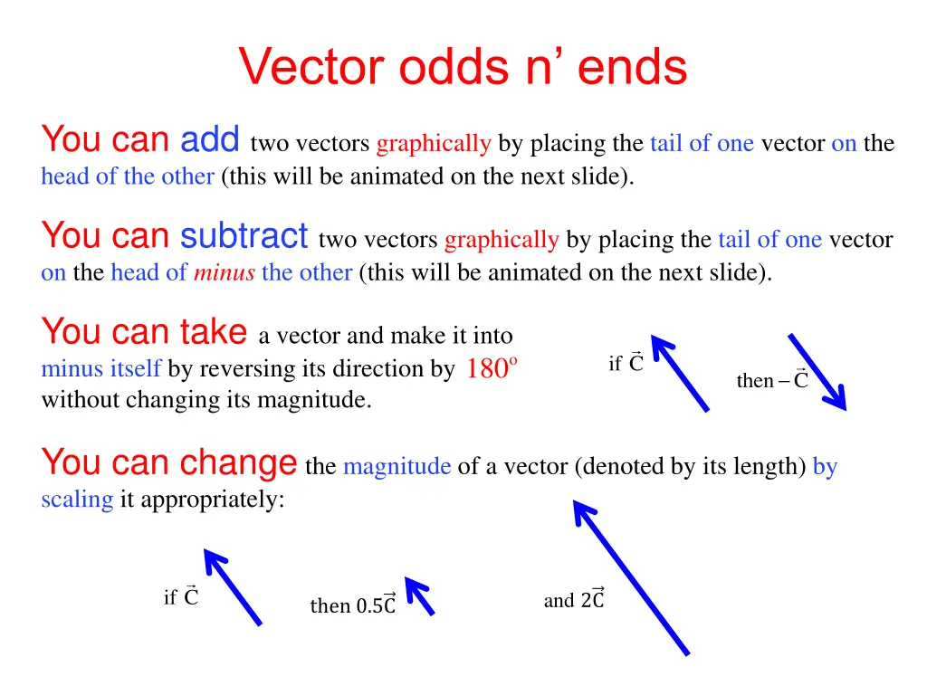 vector odds n ends