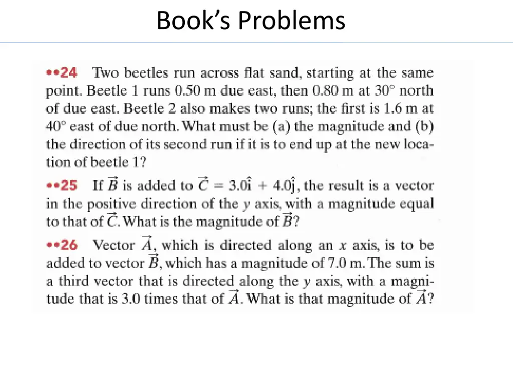 book s problems