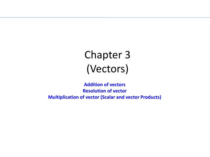 chapter 3 vectors