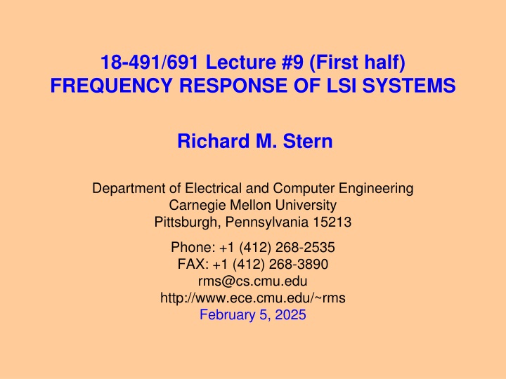18 491 691 lecture 9 first half frequency