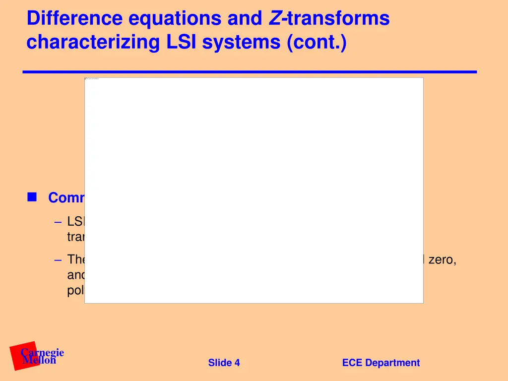 difference equations and z transforms