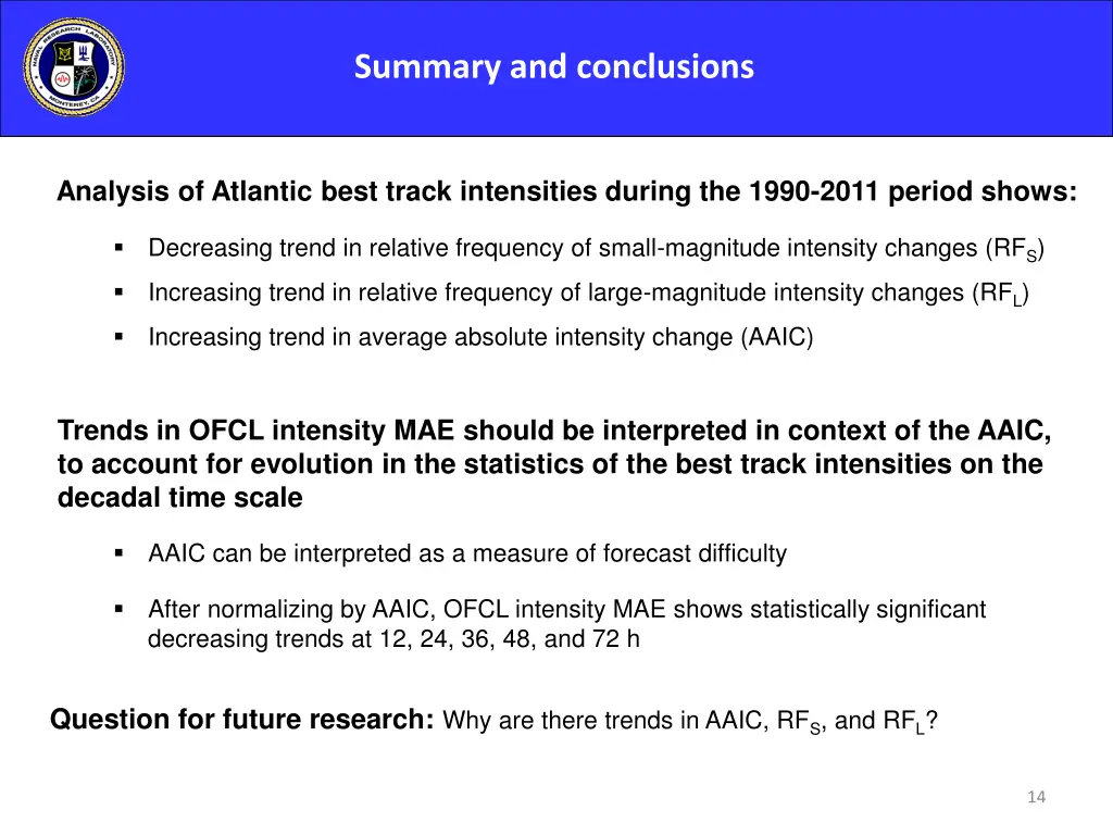 summary and conclusions