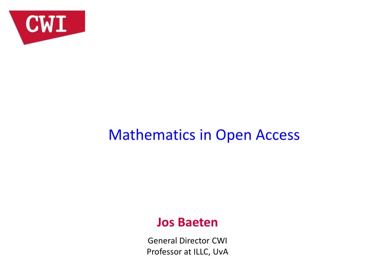 mathematics in open access