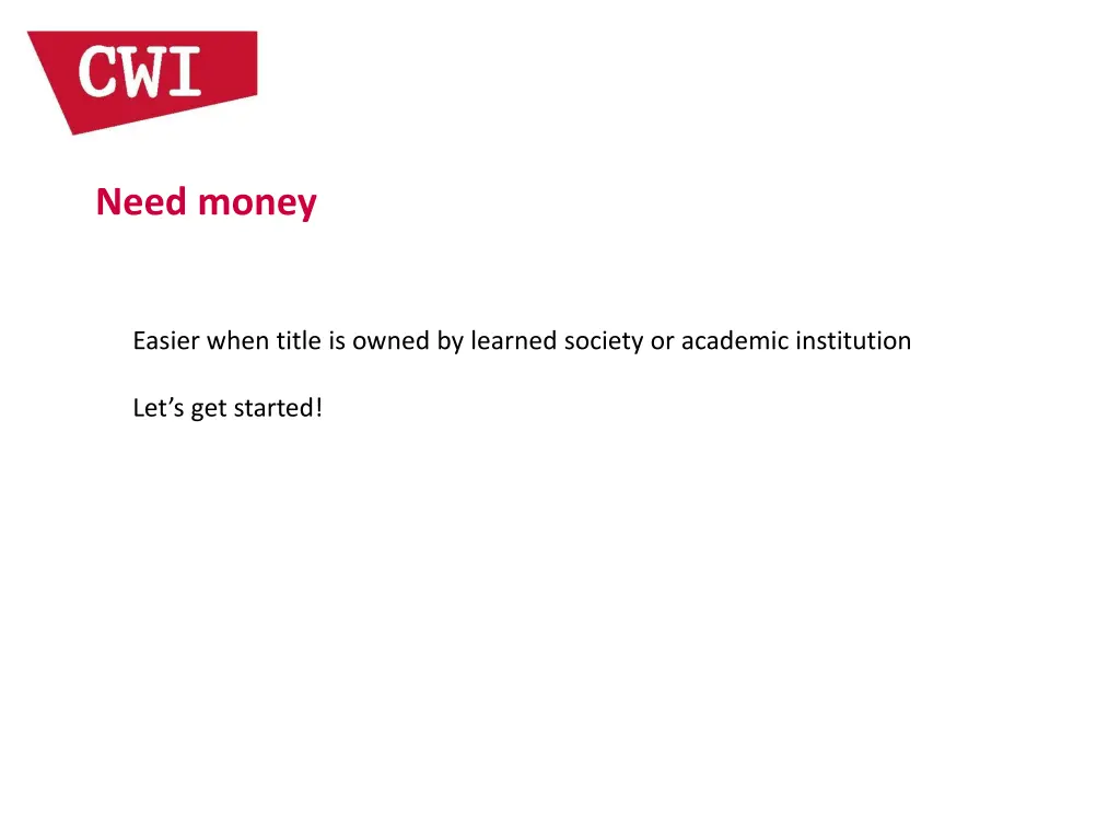 need money