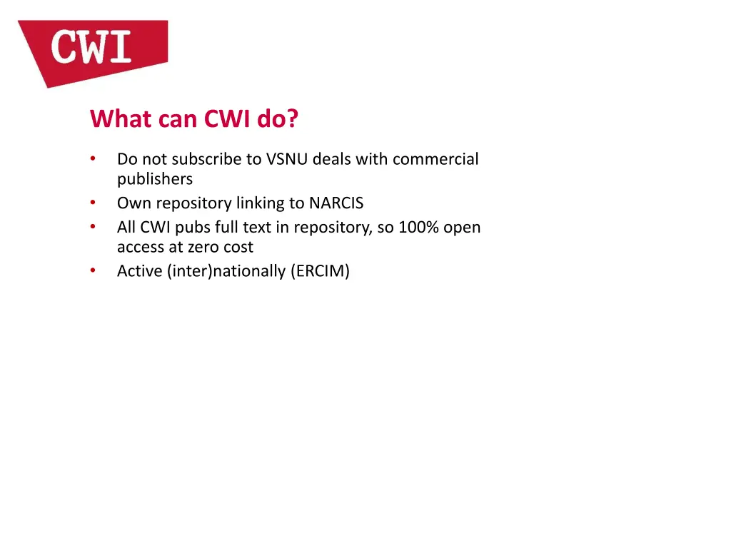 what can cwi do