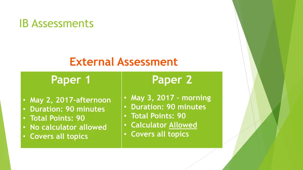 ib assessments 1