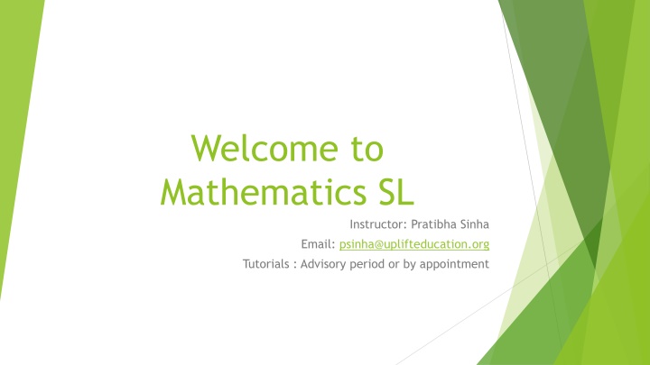 welcome to mathematics sl
