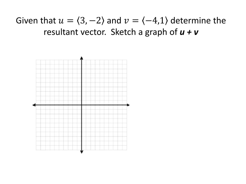 given that 3 2 and 4 1 determine the resultant