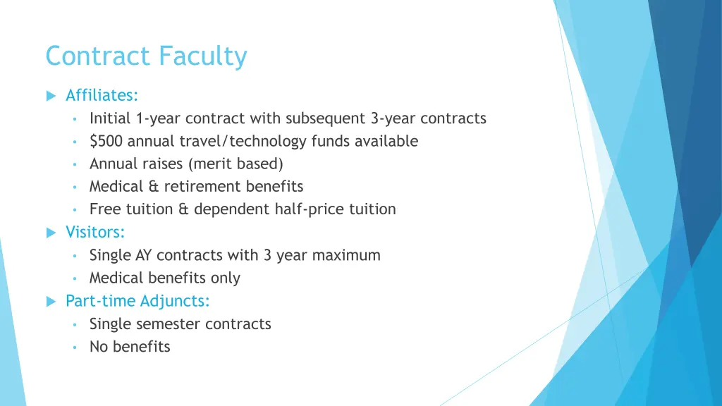 contract faculty