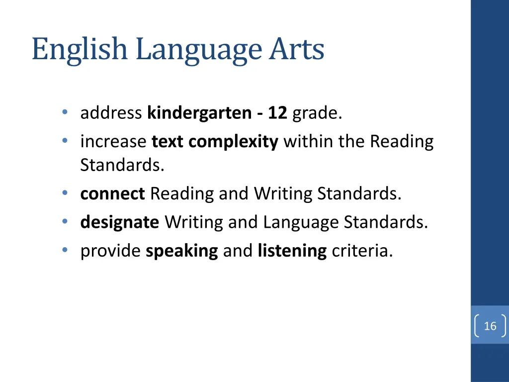 english language arts