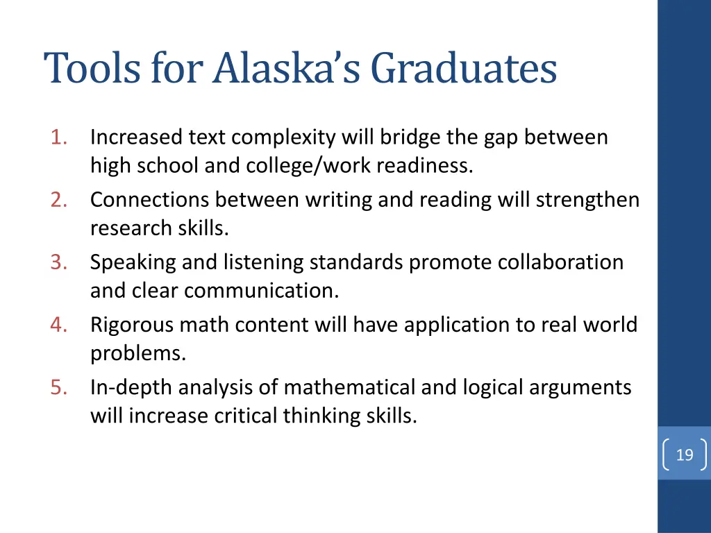 tools for alaska s graduates