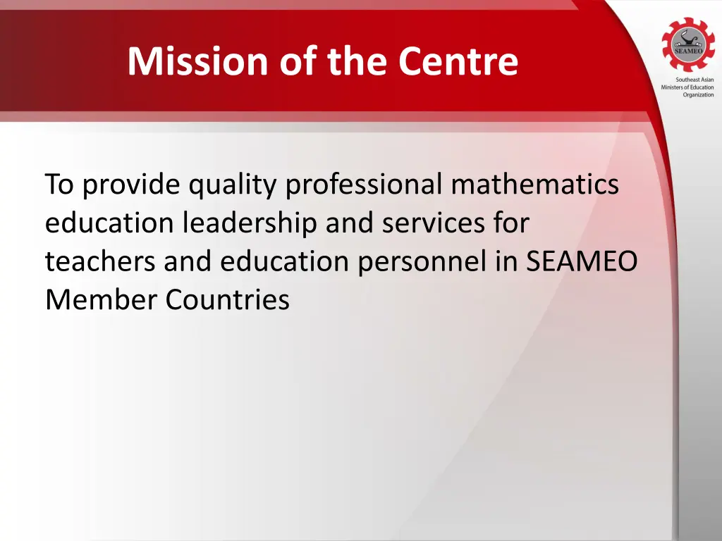mission of the centre