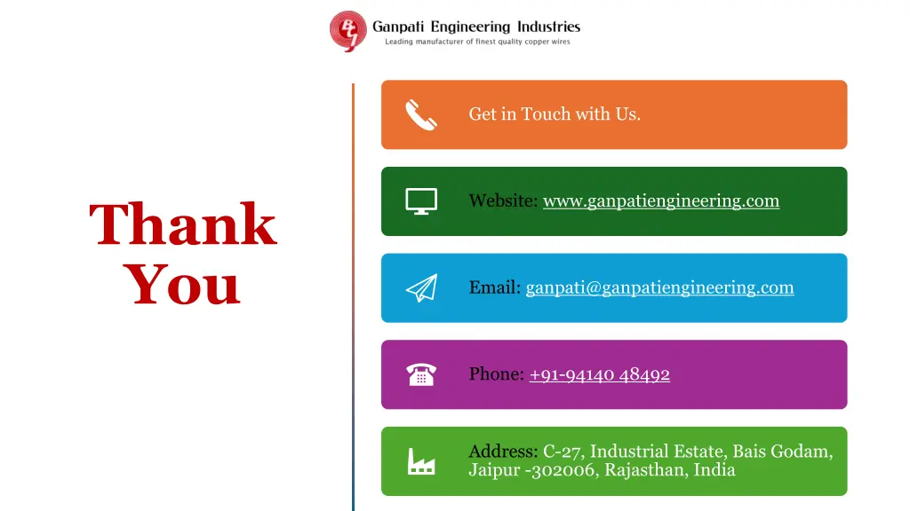 get in touch with us