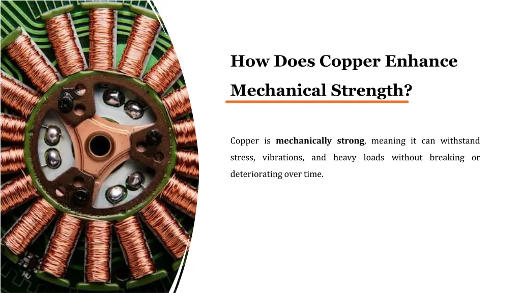 how does copper enhance