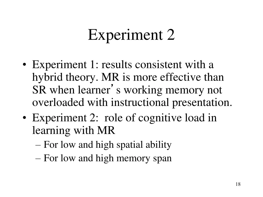 experiment 2