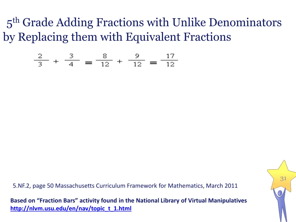 5 th grade adding fractions with unlike