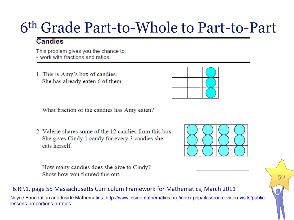 6 th grade part to whole to part to part 1
