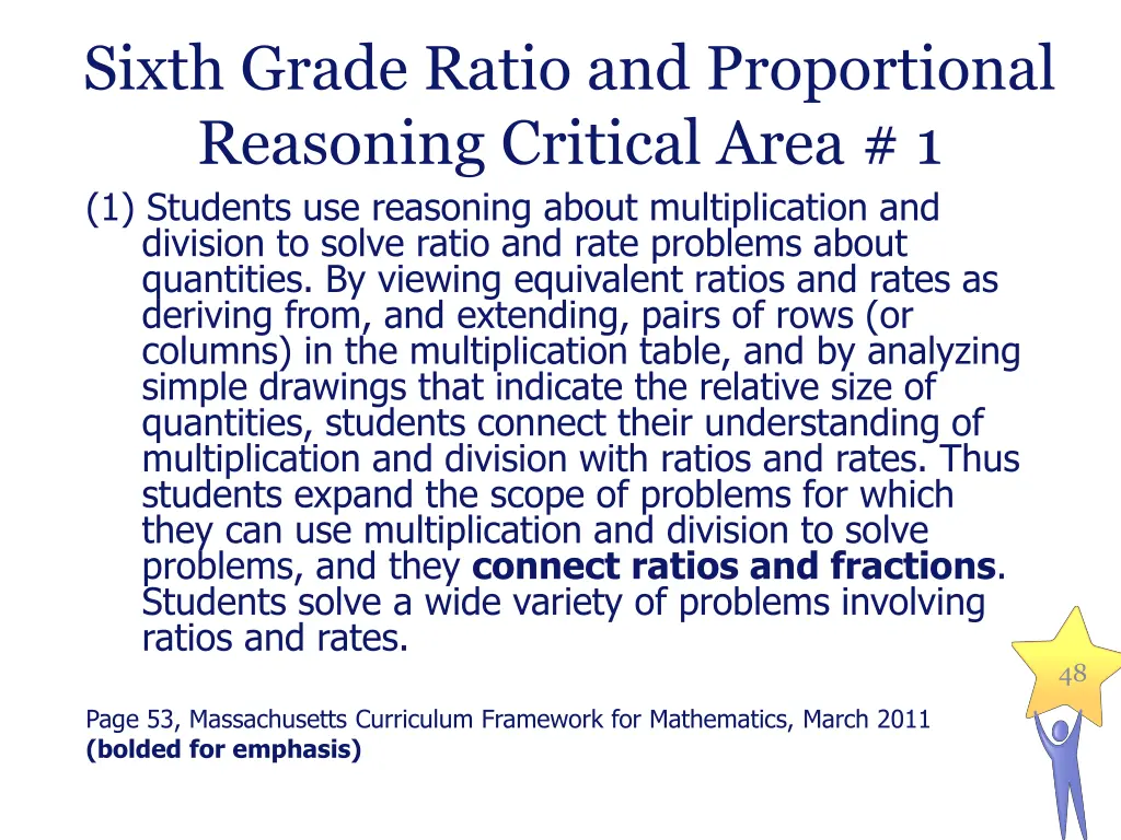 sixth grade ratio and proportional reasoning
