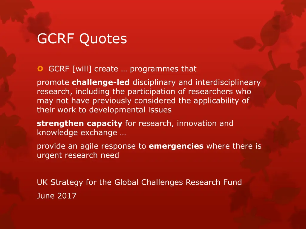gcrf quotes