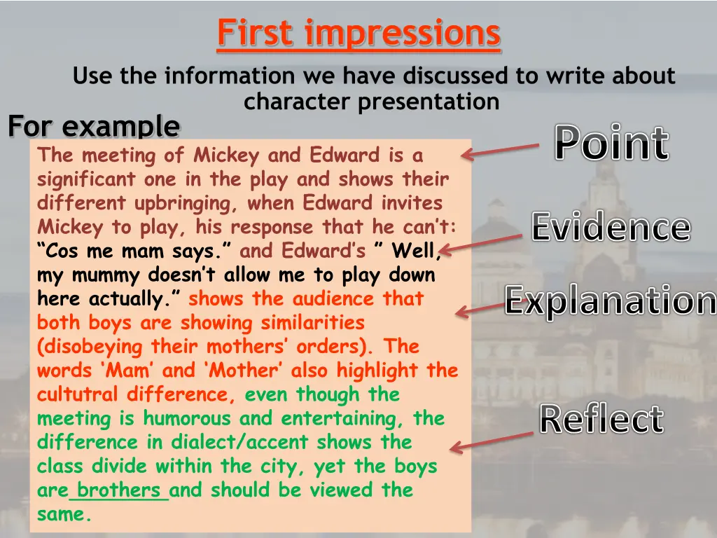 first impressions