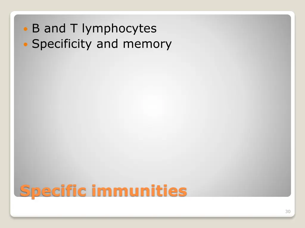 b and t lymphocytes specificity and memory