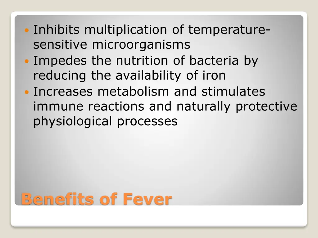 inhibits multiplication of temperature sensitive