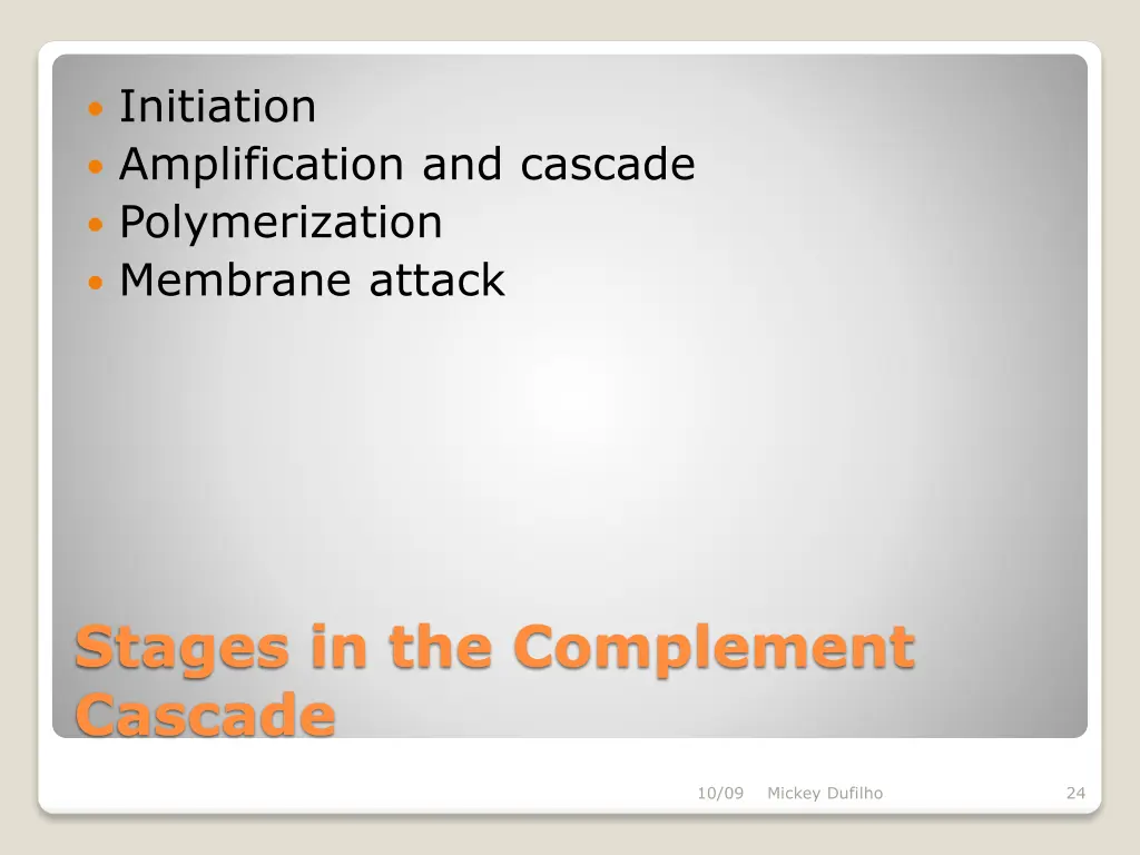 initiation amplification and cascade